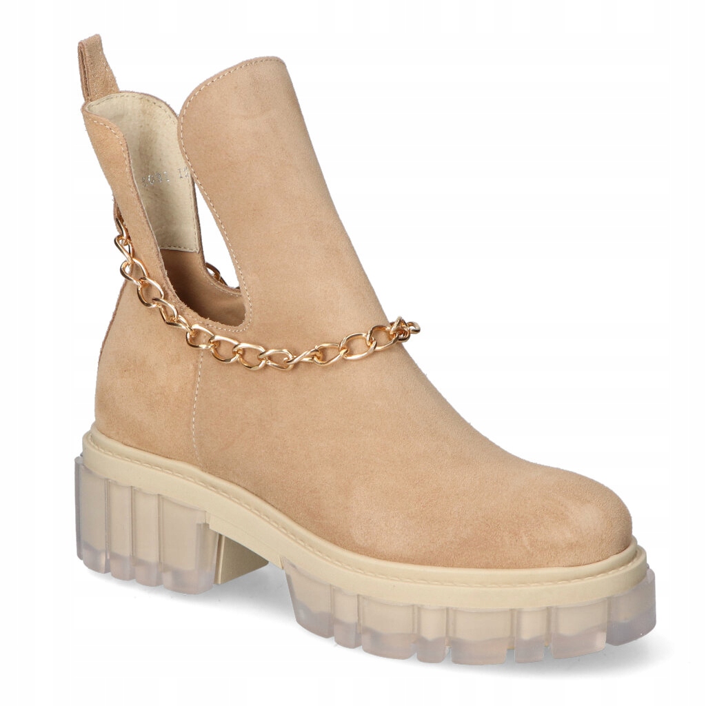 Kotníkové Boty Lemar 30065 Kamel Semiš