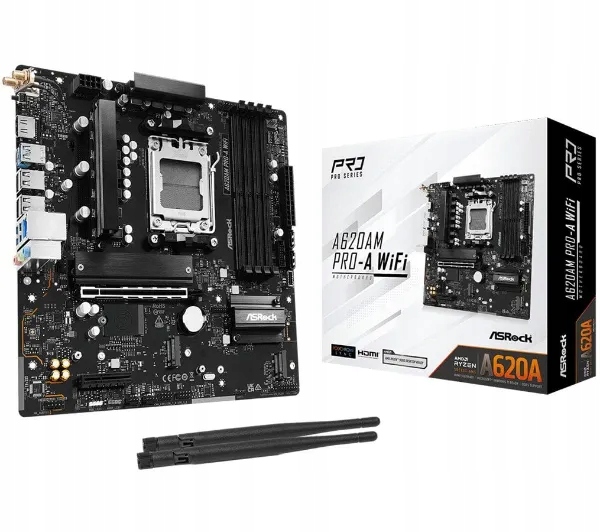 Płyta główna ASrock A620AM Pro-a Wifi micro Atx Amd Ryzen AM5 4x DDR5
