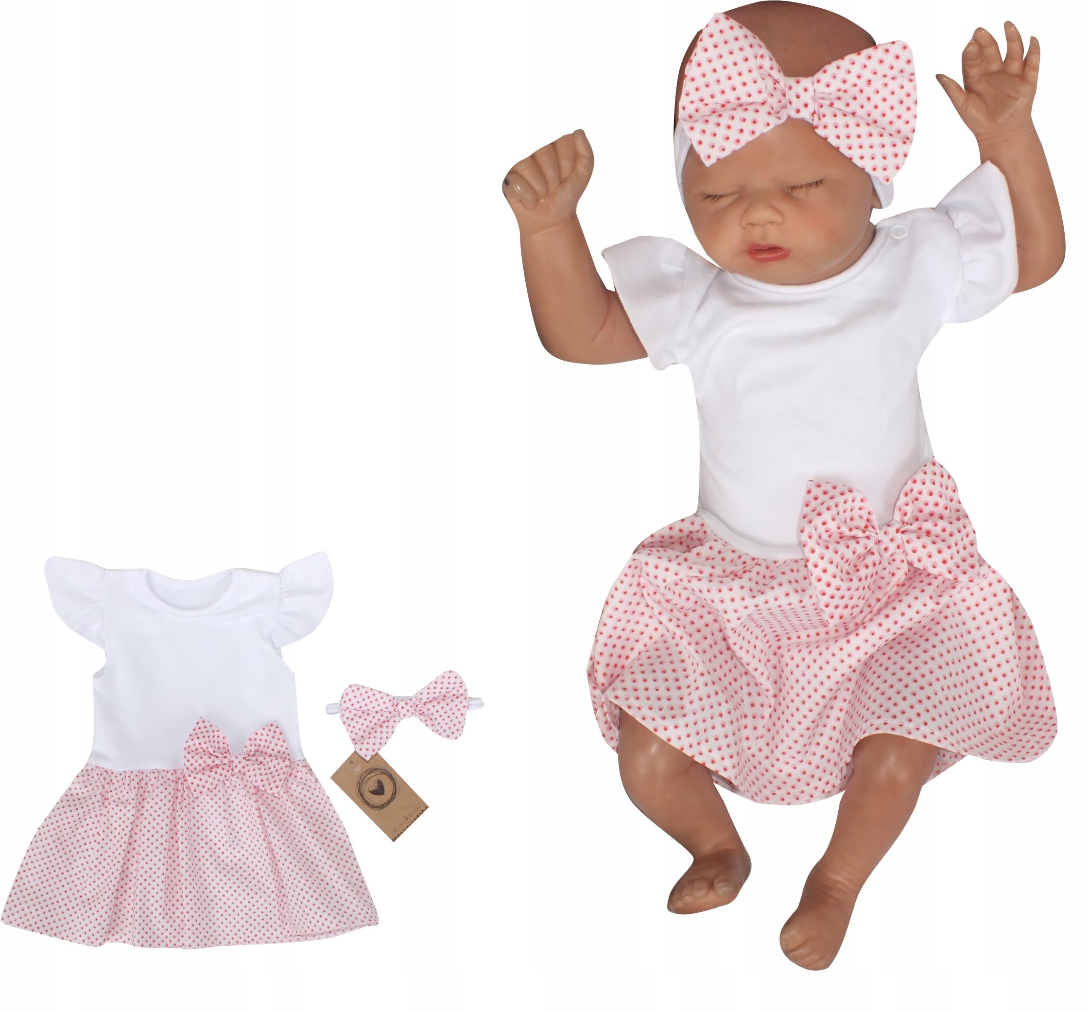 

2cz zestaw komplet bodosukienka sukienka+opaska 74