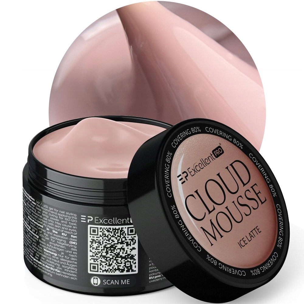 Excellent Pro Cloud Mousse Ice Latte Żel Budujący Mleczny Beż 50 g