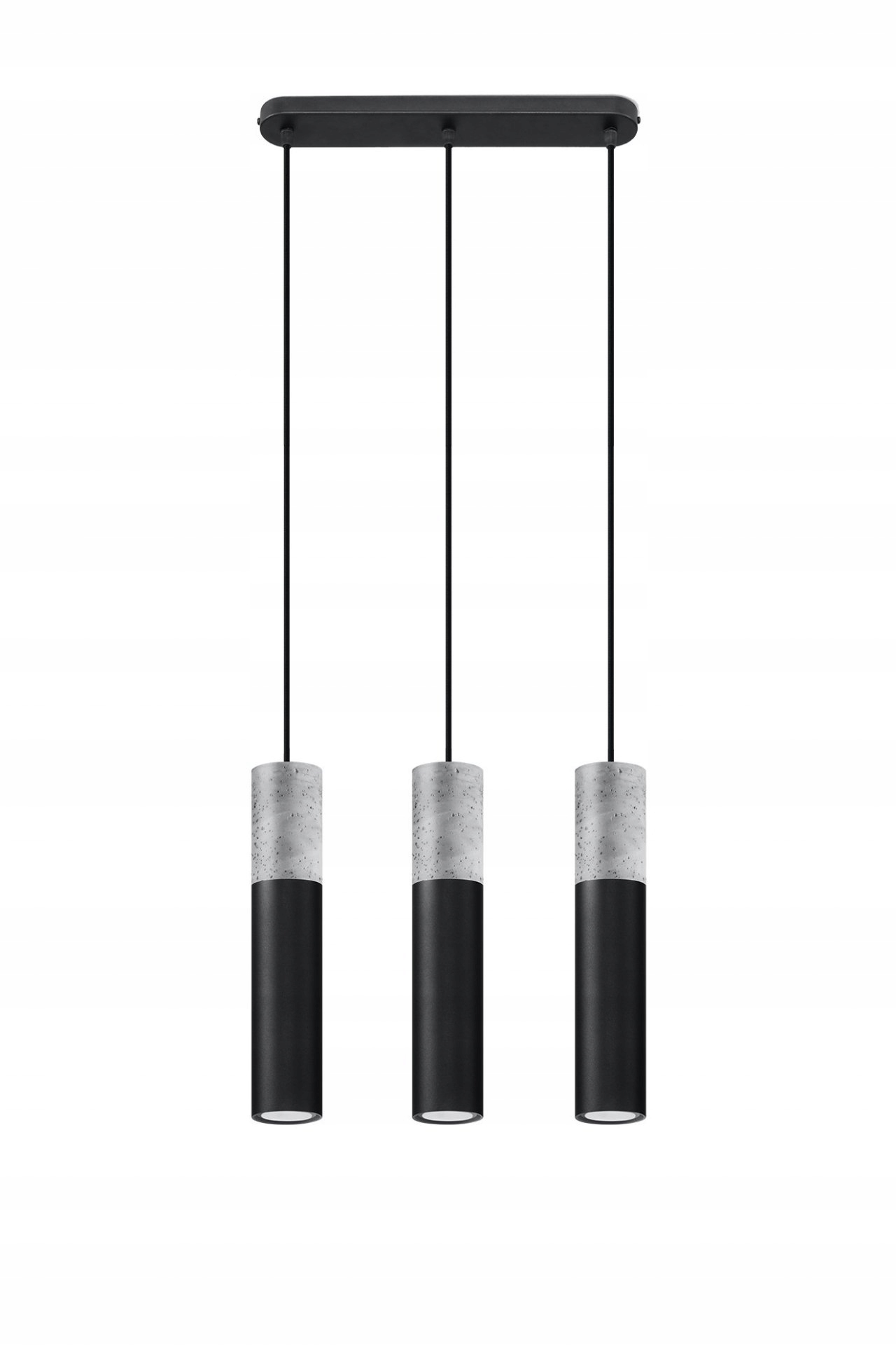 Závesná lampa Borgio 3 čierna Sollux