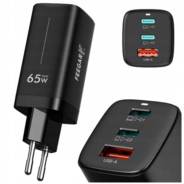 Síťová Nabíječka Feegar 65W Quick Charge