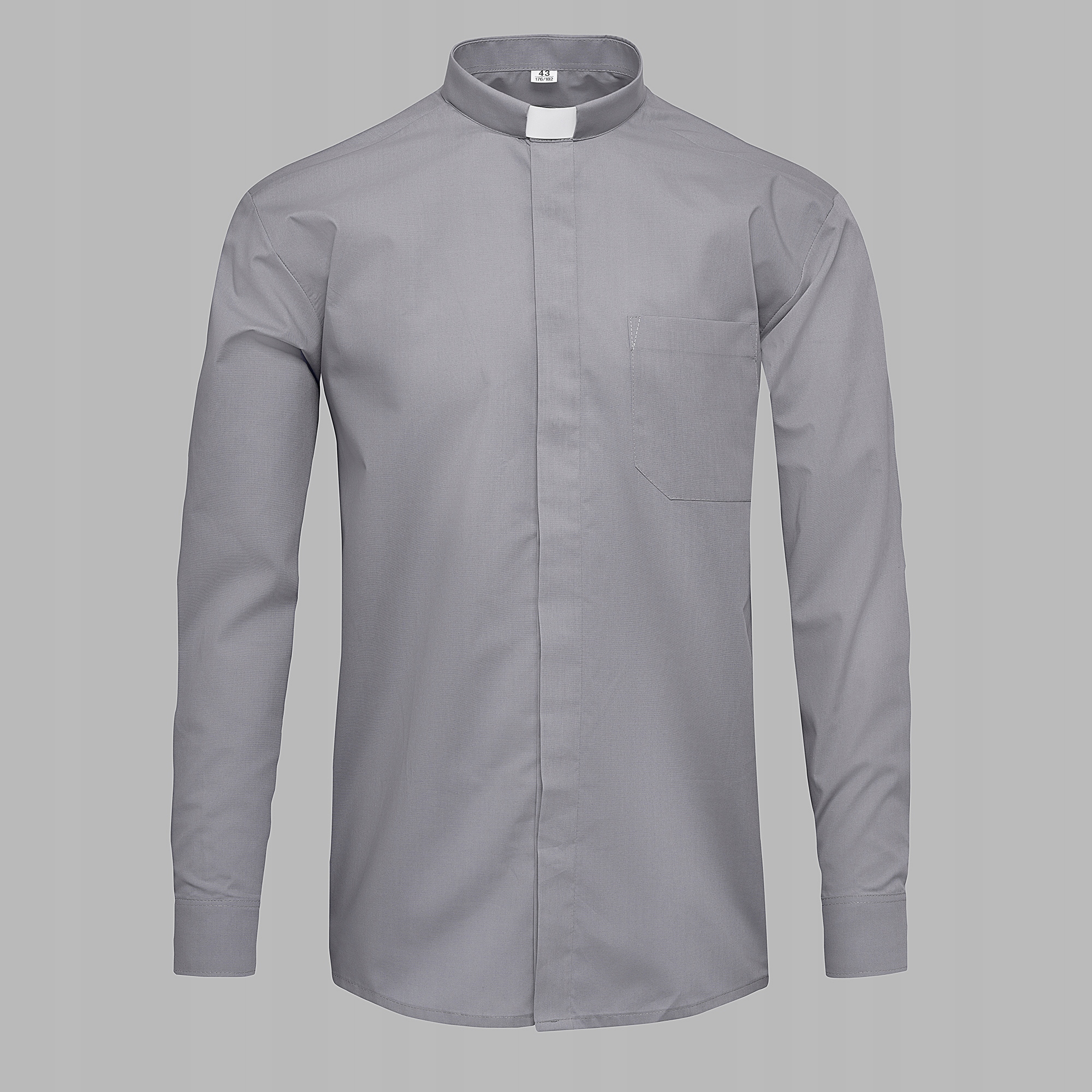 Koszula kapłańska Długi Rękaw (6 kolorów) 170/176 Rękaw długi rękaw