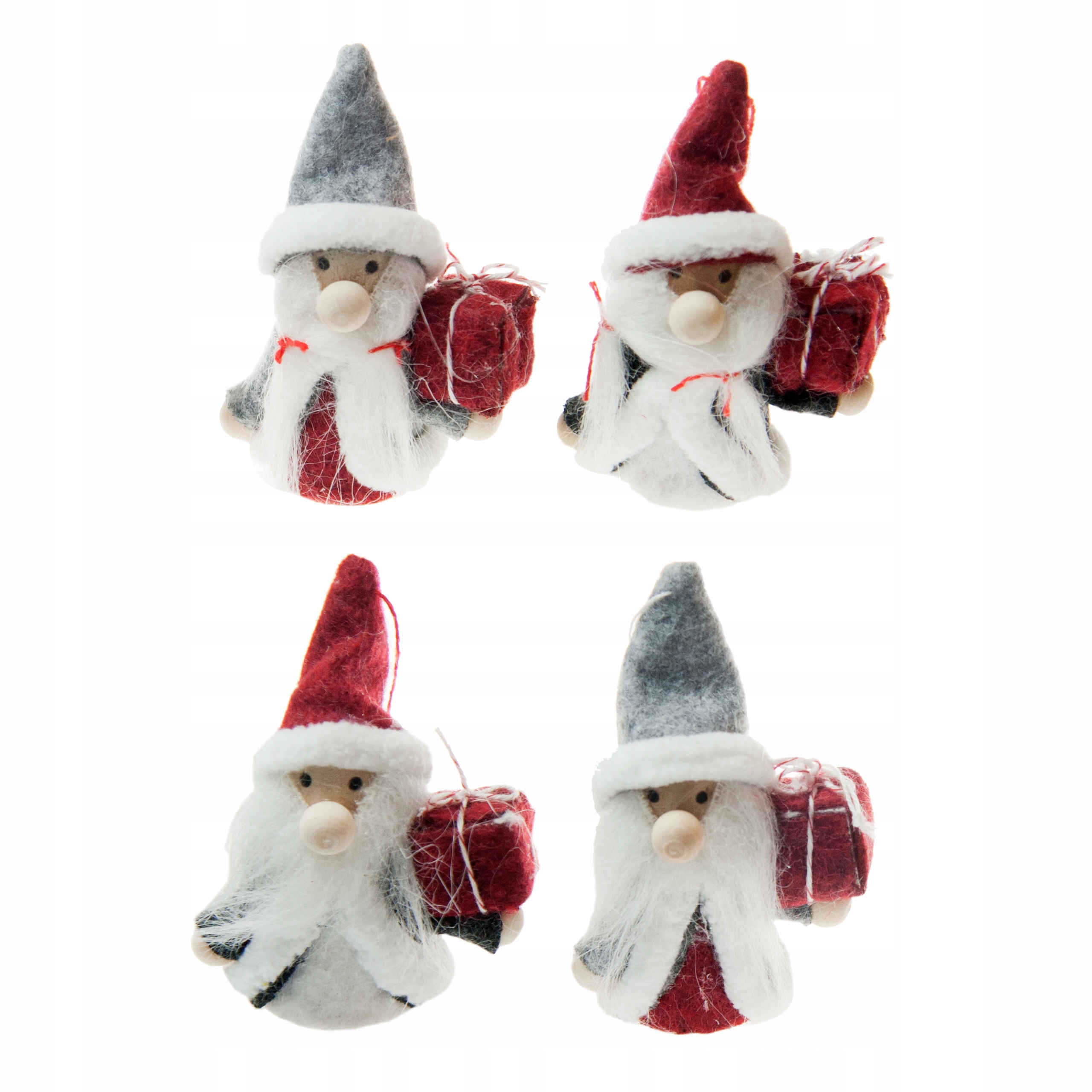 

Makoszki Mikołaje zawieszki na choinkę 4szt