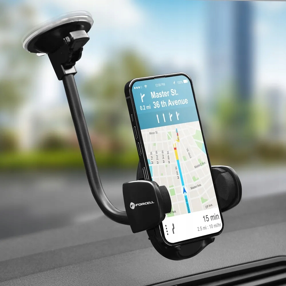 Uchwyt na telefon do samochodu uniwersalny Forcell F-Grip Oval 27 cm