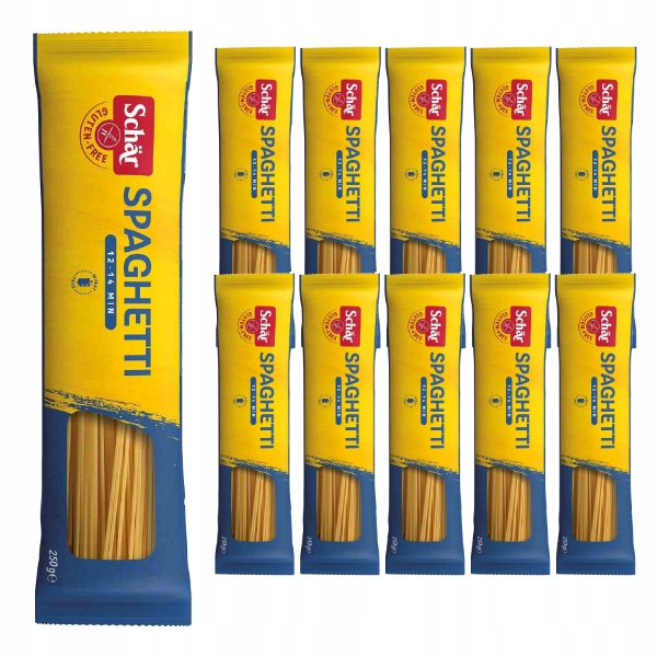 10 x Špagetové těstoviny bezlepkové 250 g Schär