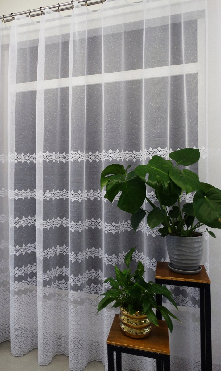 Mg Záclona 35645 Bílá 300x250 cm hotová s páskou M Polský