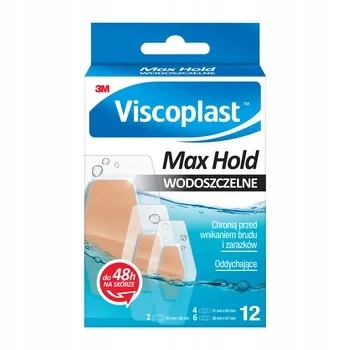 

Viscoplast Max Hold, wodoodporne plastry, 12 szt.