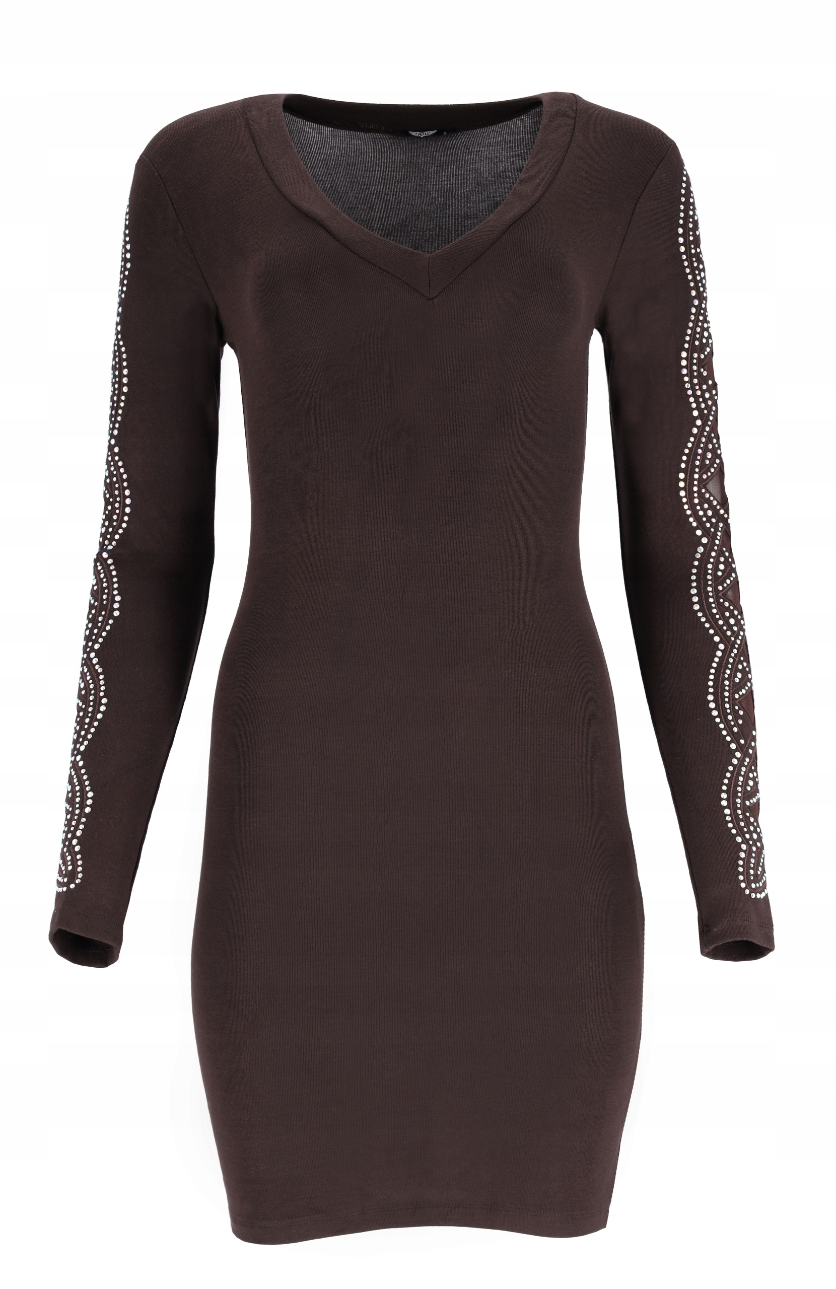 Módní Mini Šaty S Zirkony