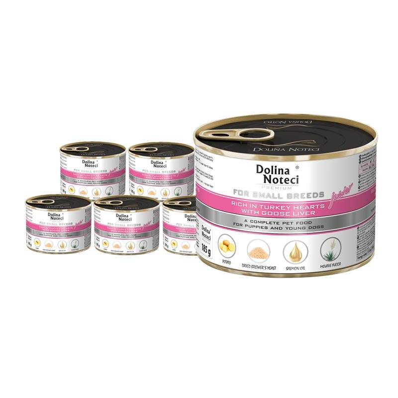 Levně Krmivo pro psy malých plemen Dolina Noteci Premium krůtí sada 12 x 185 g