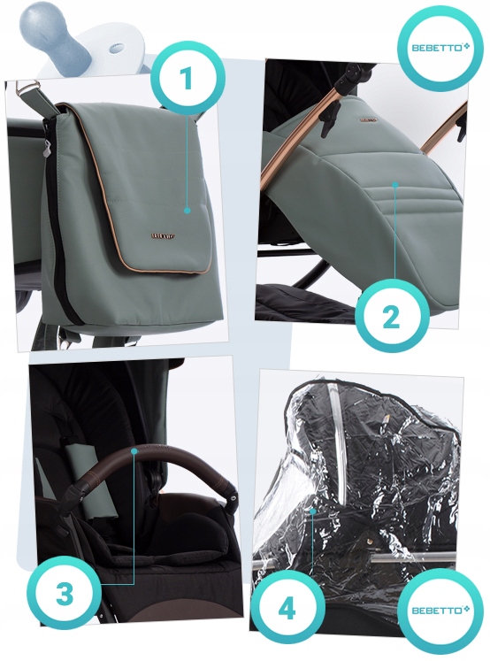 WÓZEK BEBETTO 4W1 TORINO SI PRO 03 I CYBEX ATON B2 BAZA ONE Kod producenta Torino SI.PRO.03 4w1 Aton B2