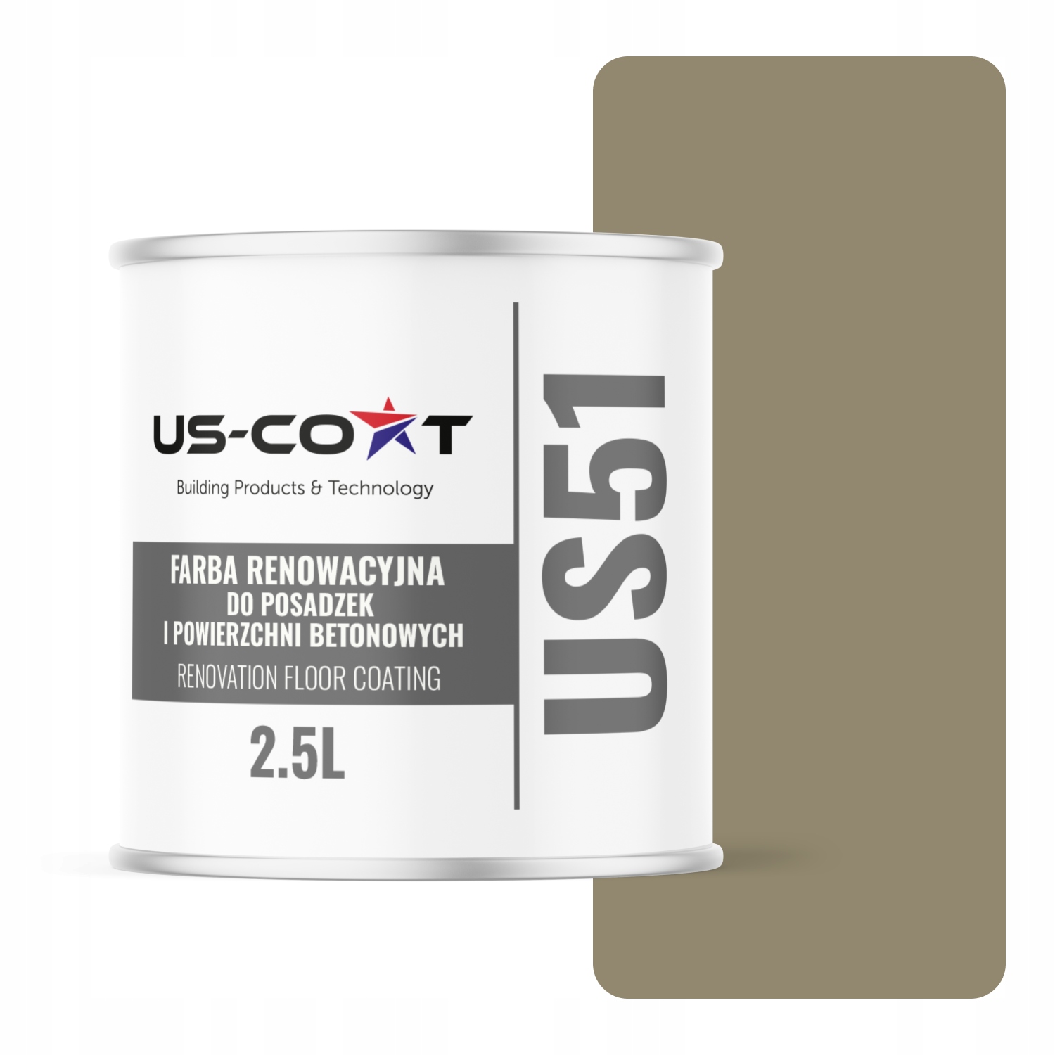 Farba Na Renováciu Podláh Betón Garáž Šedožltá RAL7034 Mat 2,5 L