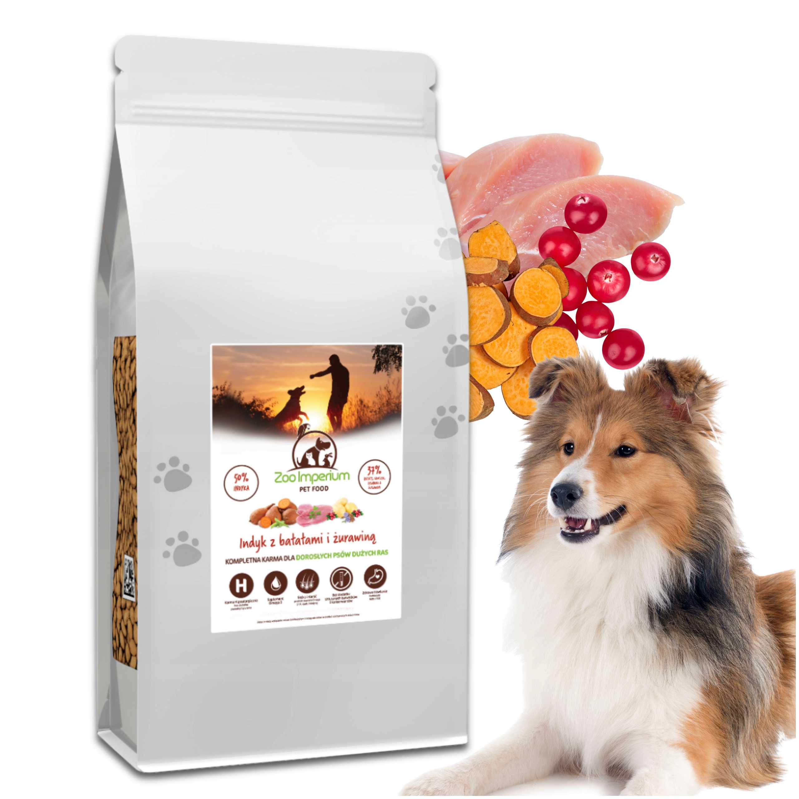 Levně Krmivo pro psy Zoo Imperium Grain Free Light Senior Krůta Batáty 6 kg