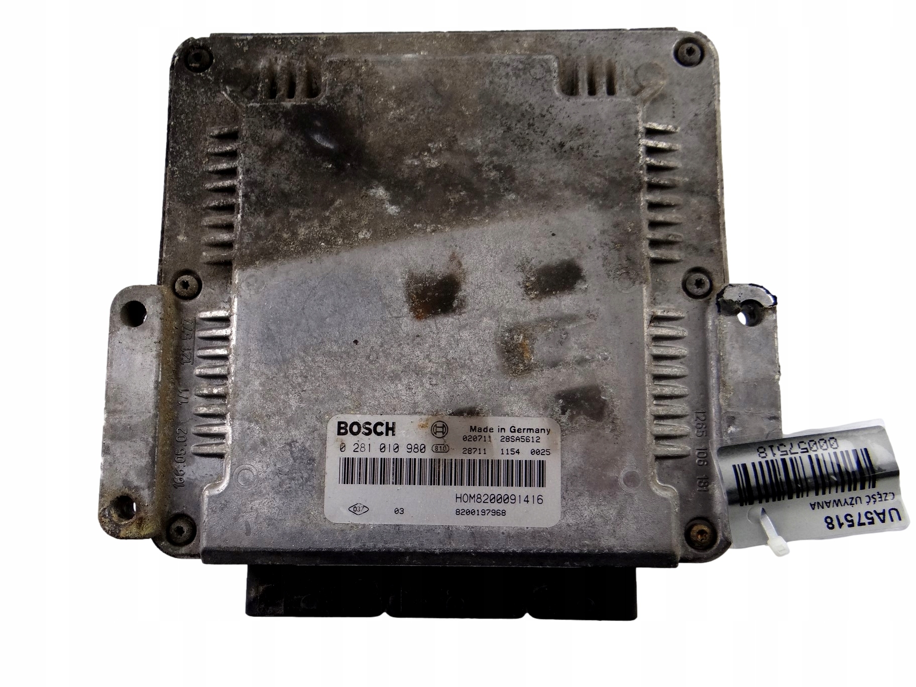 control unit of the engine BOSCH RENAULT SCENIC RX4 0 281 010 980