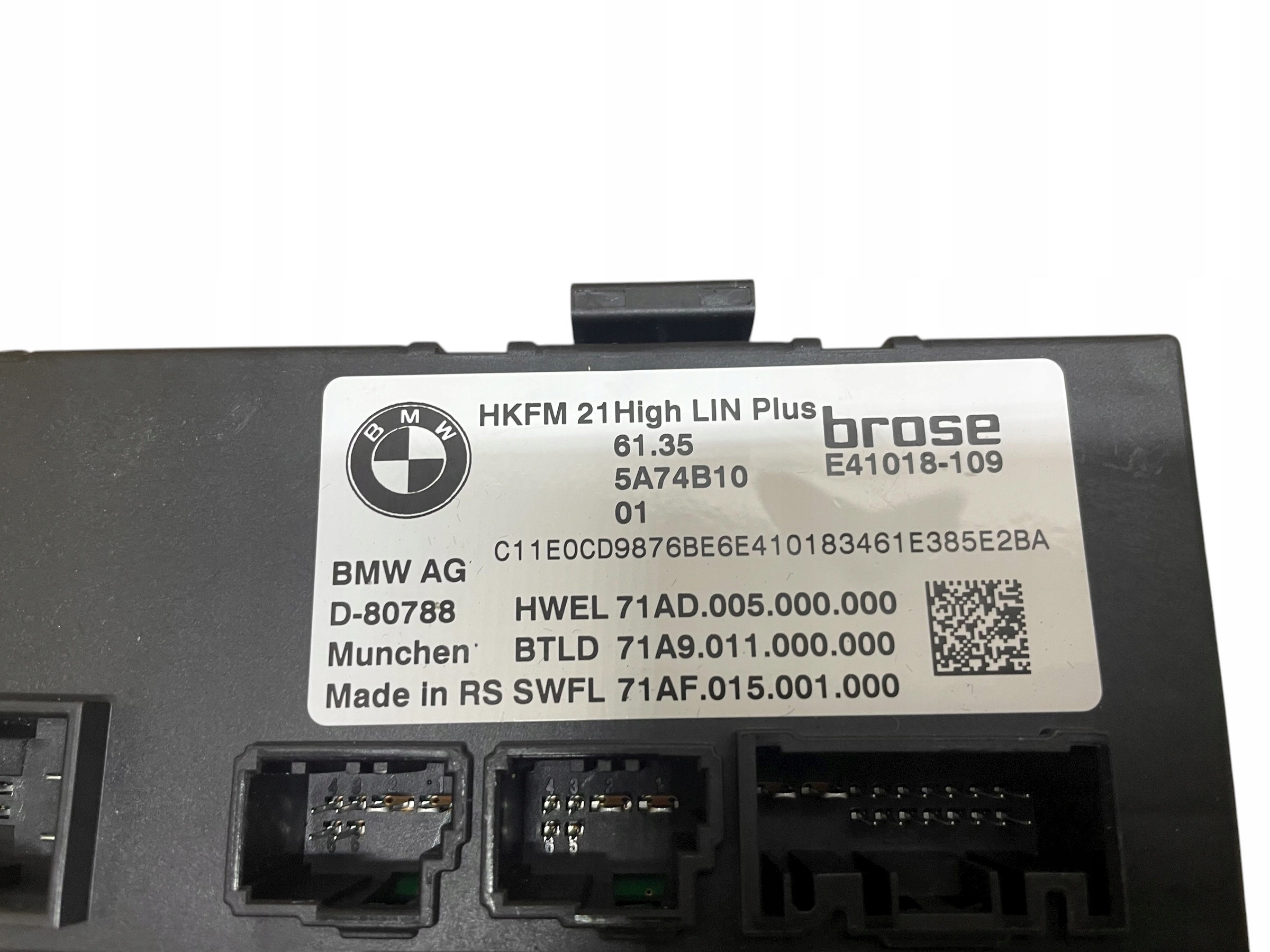 module control unit bonnet boot BMW X5 G05 LCI