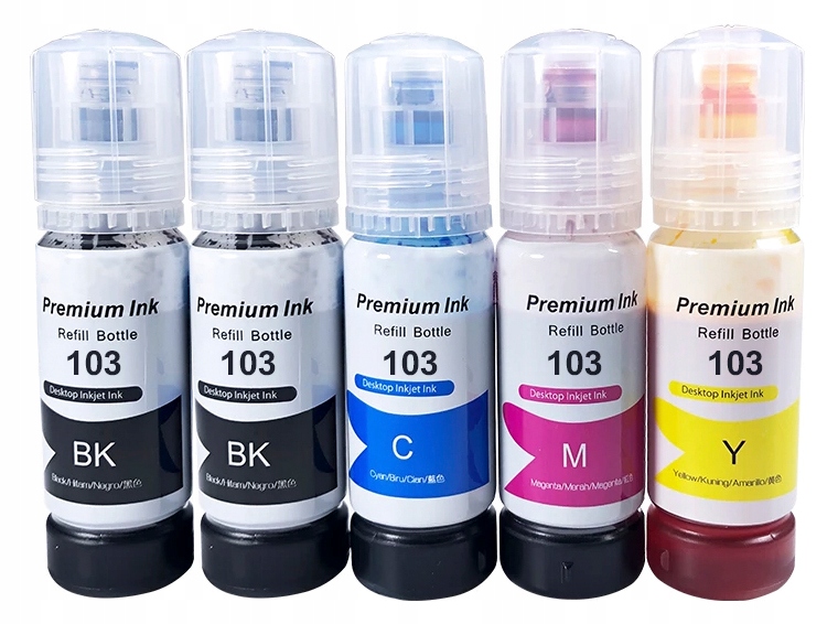 

5x Tusz do Epson Ecotank L3160 L3150 L3160 103 XL