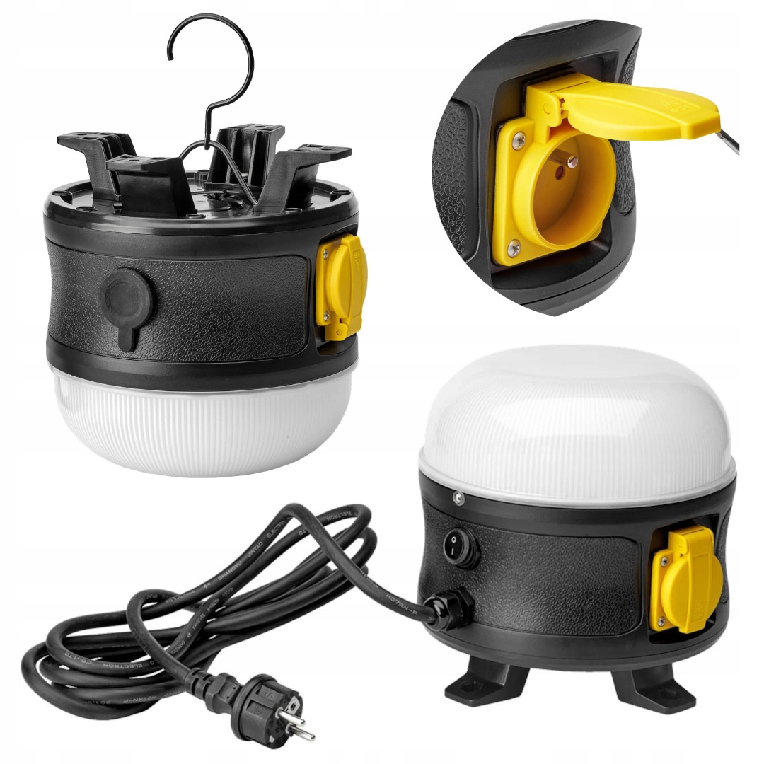 Led dielenská lampa s zásuvkou okrúhla 30 W 320