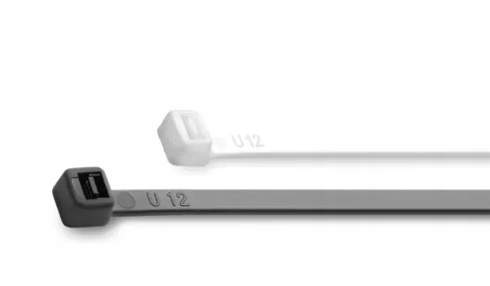 100 x Mocne Opaski Kablowe Zaciskowe Trytytki Czarne Taśma 3,6x200 100 szt.