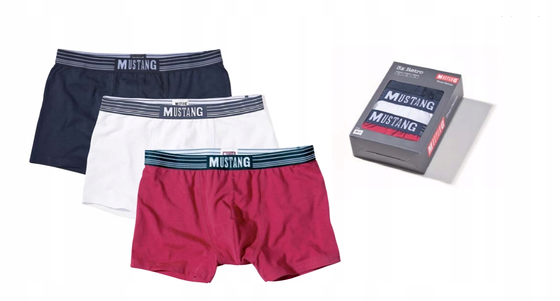 

Bokserki Mustang True Denim 3-pack r. XXL