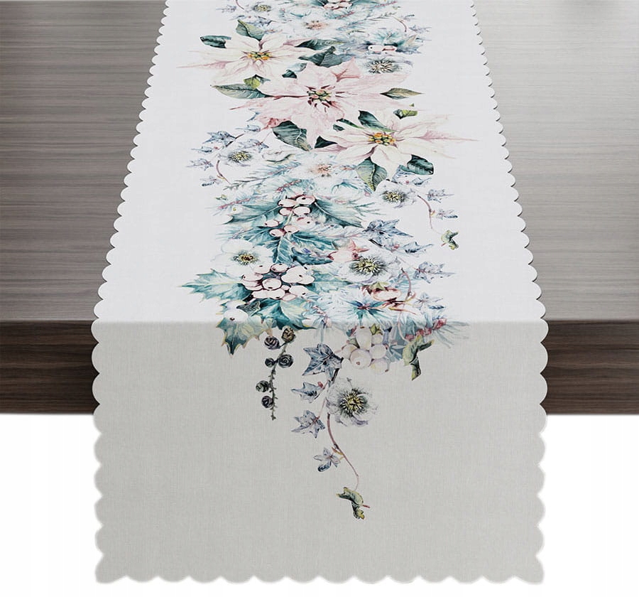 

Bieżnik Świąteczny 38x140 Gwiazda Betlejemska Róż