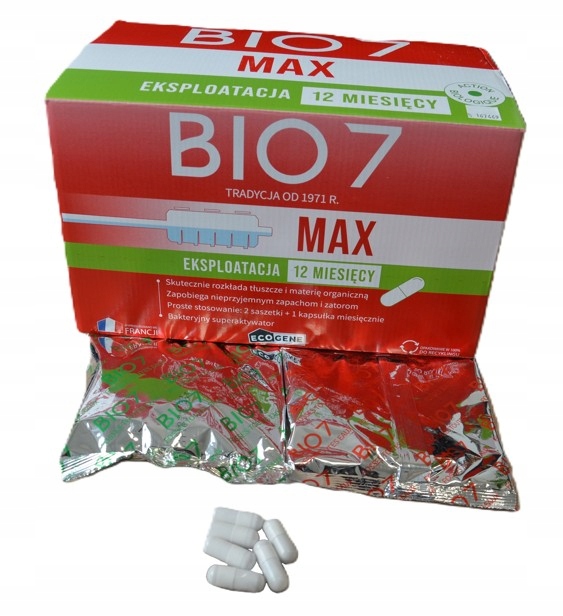 Bio 7 Max 2KG Bakterie Čistící Žumpa bio 7 kapsle