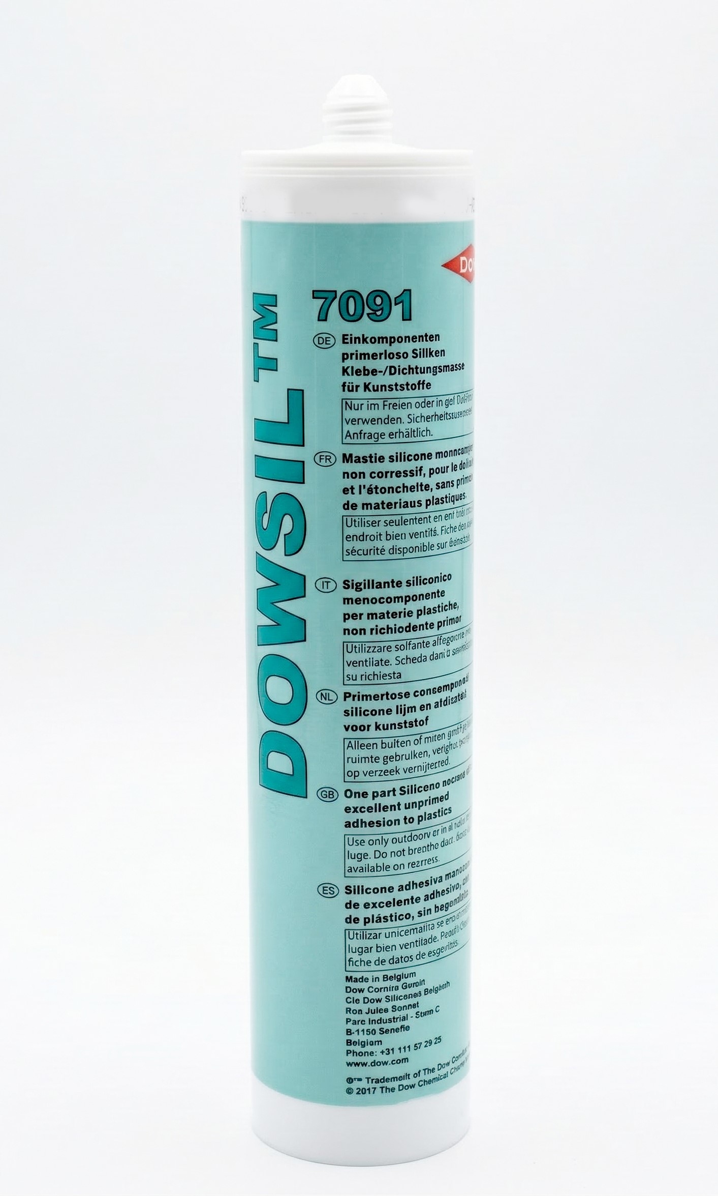 Dowsil 7091 Silikon Klej Uszczelniacz do Metalu Szkła Plastiku Czarny 310ml