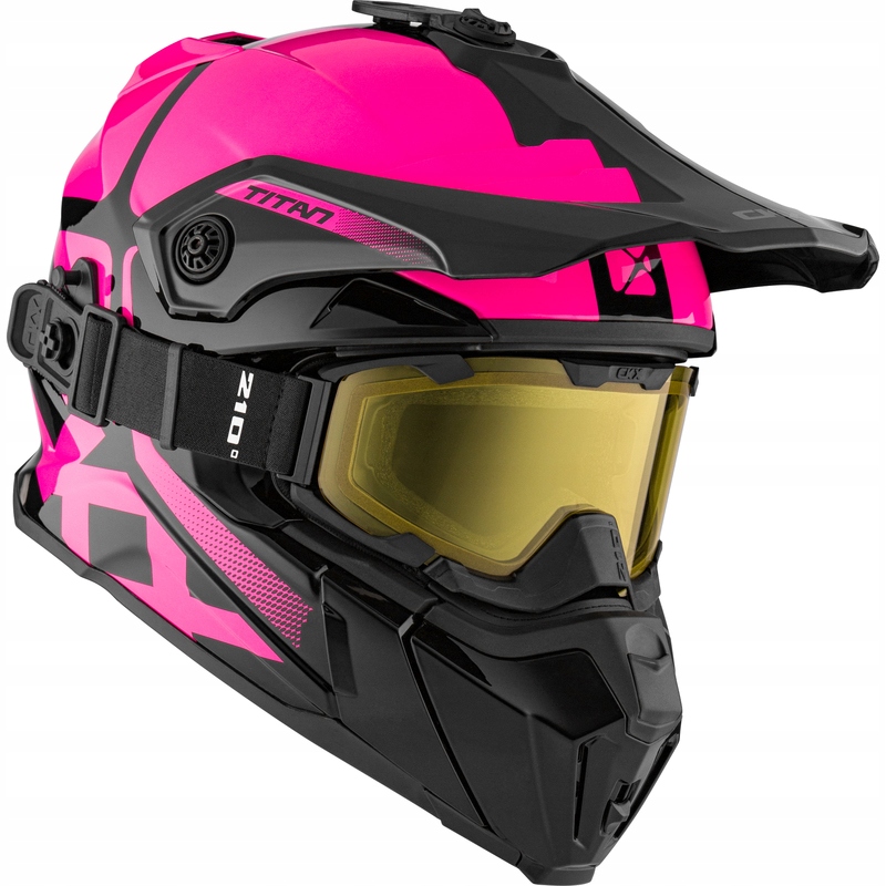 Prilba Na Snežný Skúter Quada Ckx Titan Pink L Okuliare 210° Airflow 513524-L