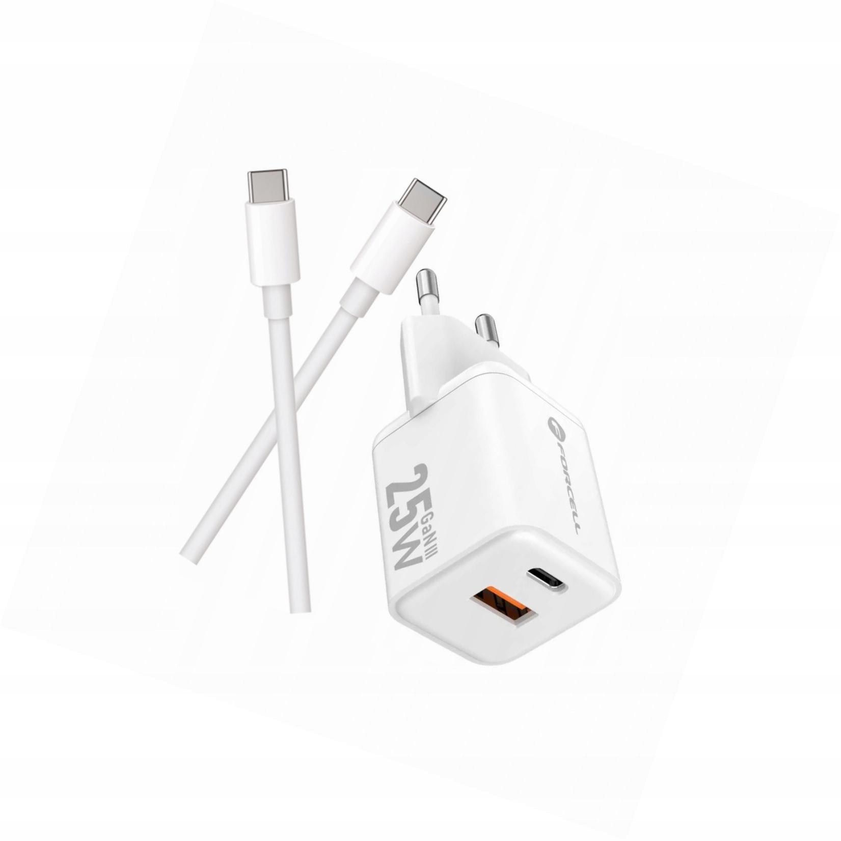 Szybka ładowarka Gan 25W 2 porty z długim kablem Usb-c do Samsung A22 4G