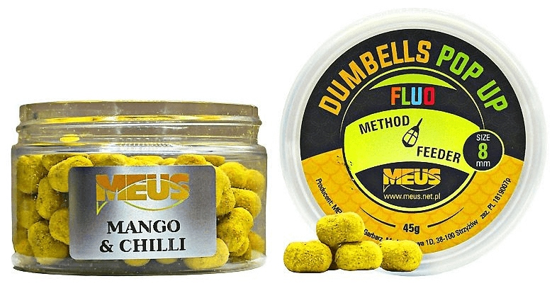 Przynęta Meus Dumbells Fluo Pop Up 8mm Mango Chilli