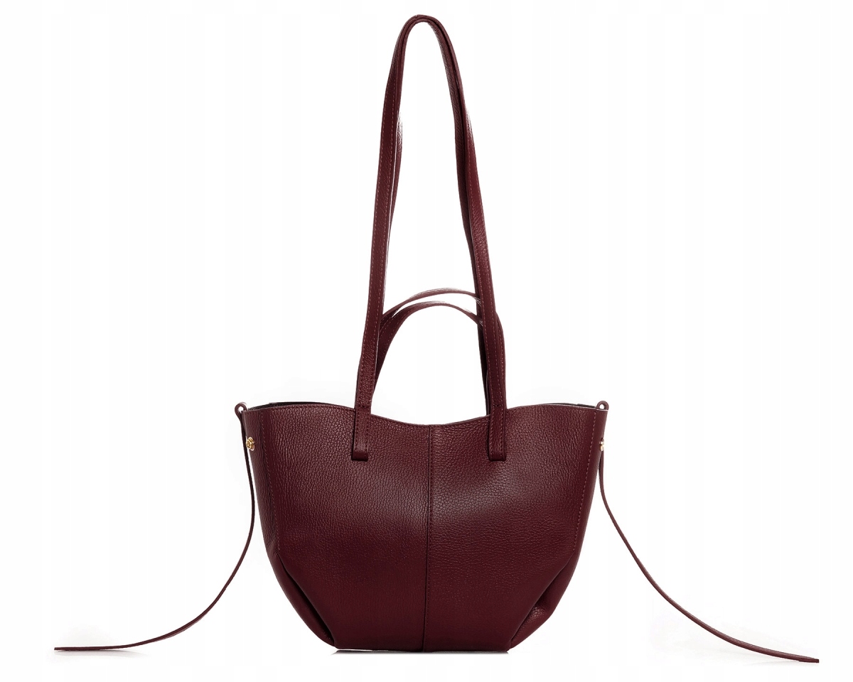 Italská Kožená Dámská Taška Solome Monroe Bordó