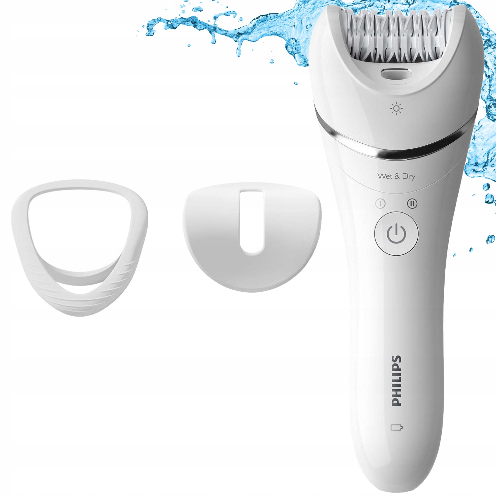 Depilator Philips BRE700/00 Wet & Dry Biało-srebrny