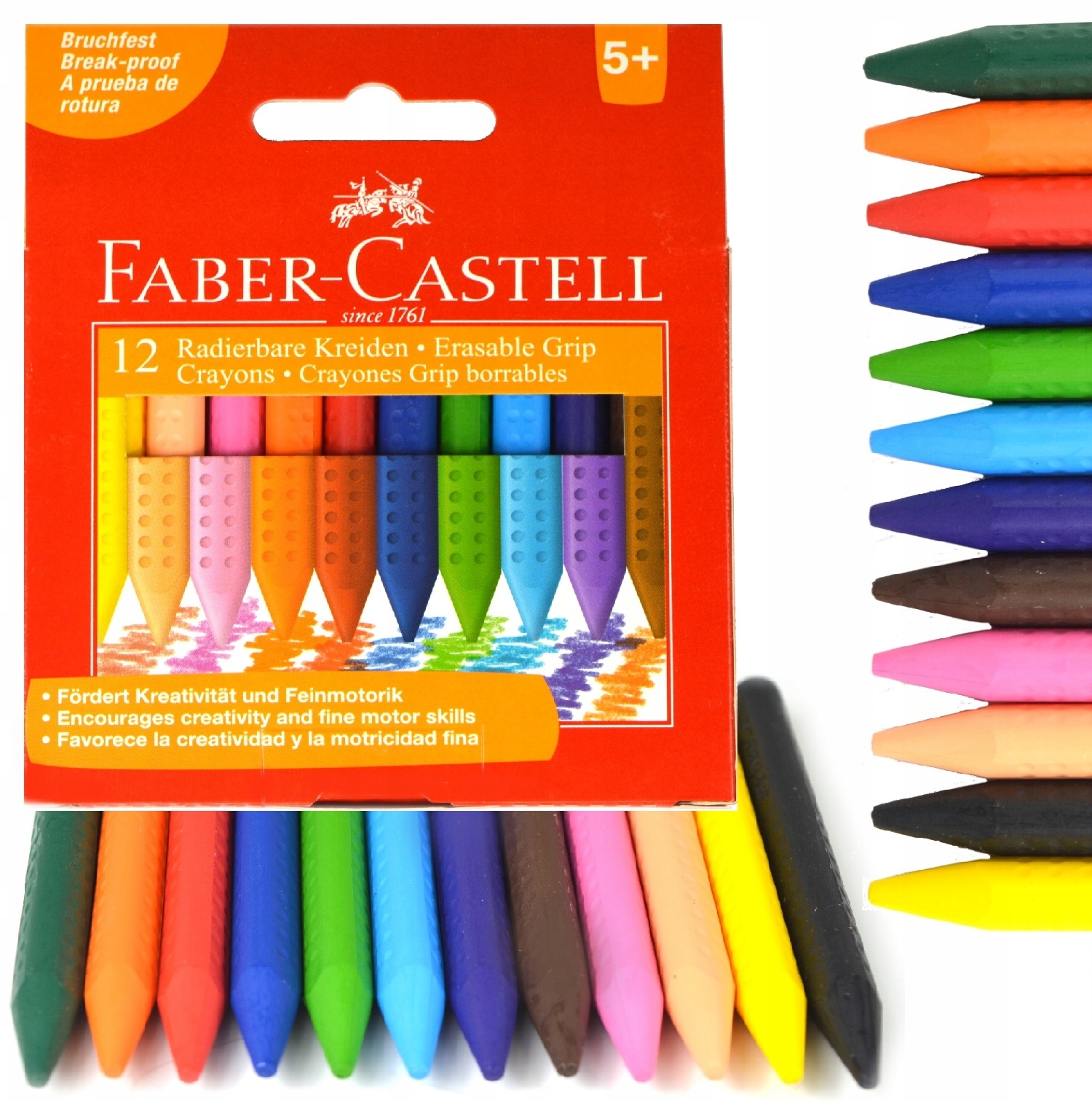 

Faber-castell Kredki świecowe trójkątne Grip 12 k