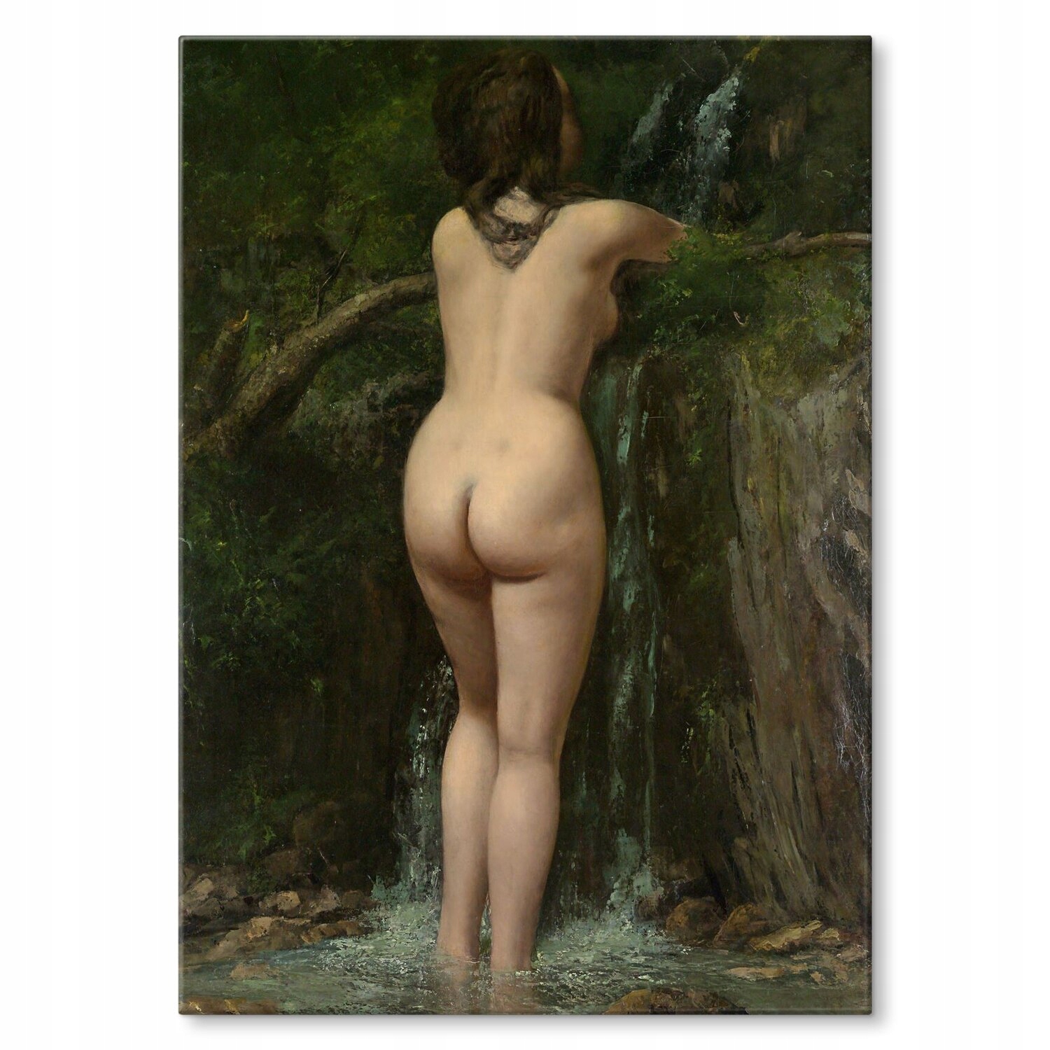Kovový plakát Source Gustave Courbet Szyld Plech 42 x 59,4 cm Dárek