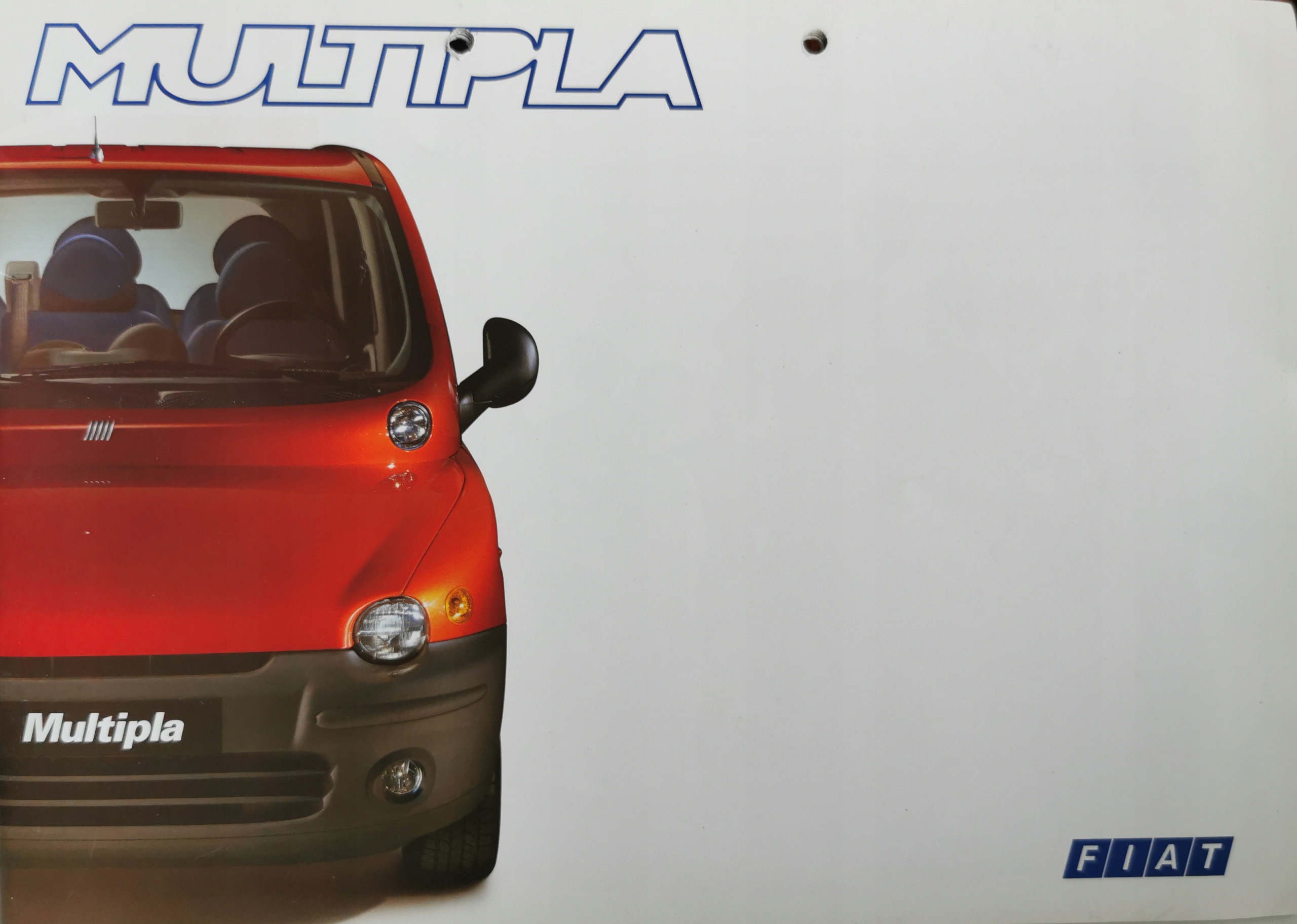 Fiat Multipla Prospekt wielostronicowy