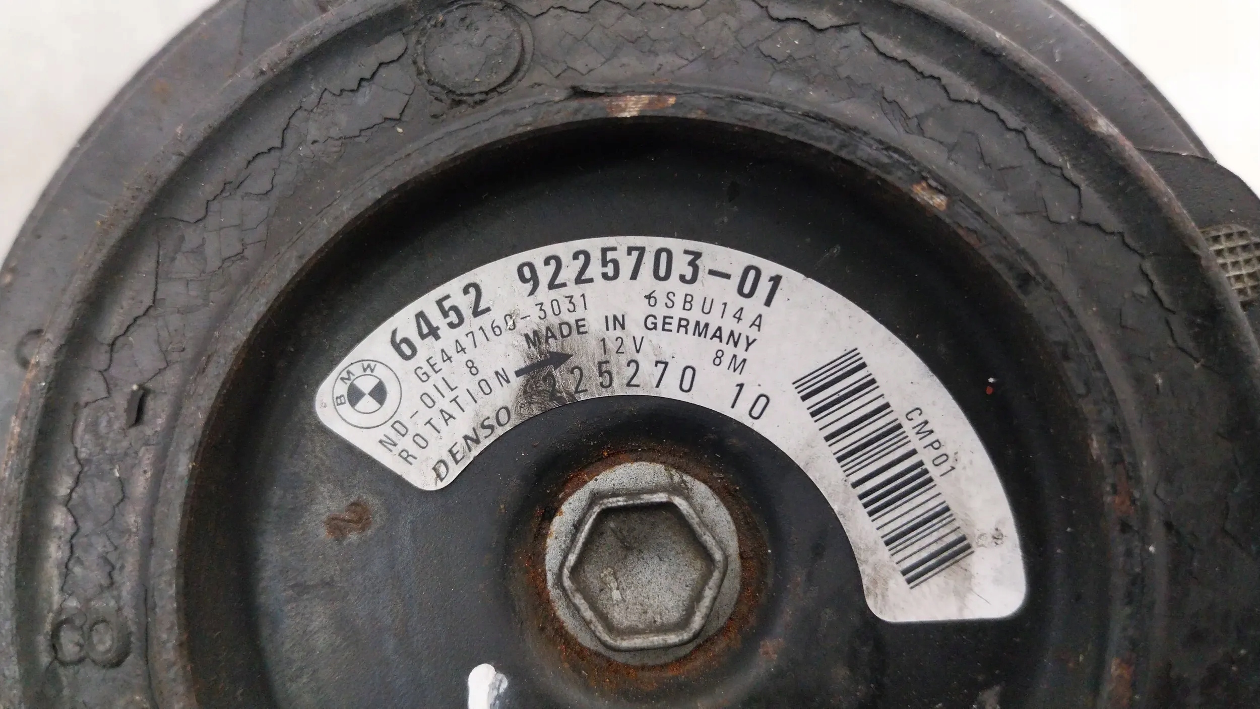 compressor compressor; of the air conditioning 447260-3821 BMW E90 2.0D