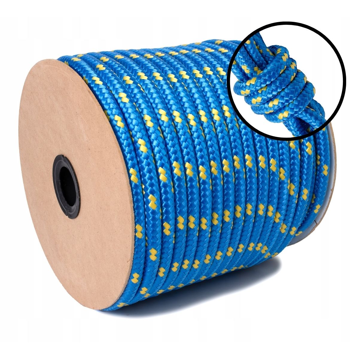 Polypropylenové lanko Pletené lano Silné 14 mm 40 M Šňůra Odtahová šňůra