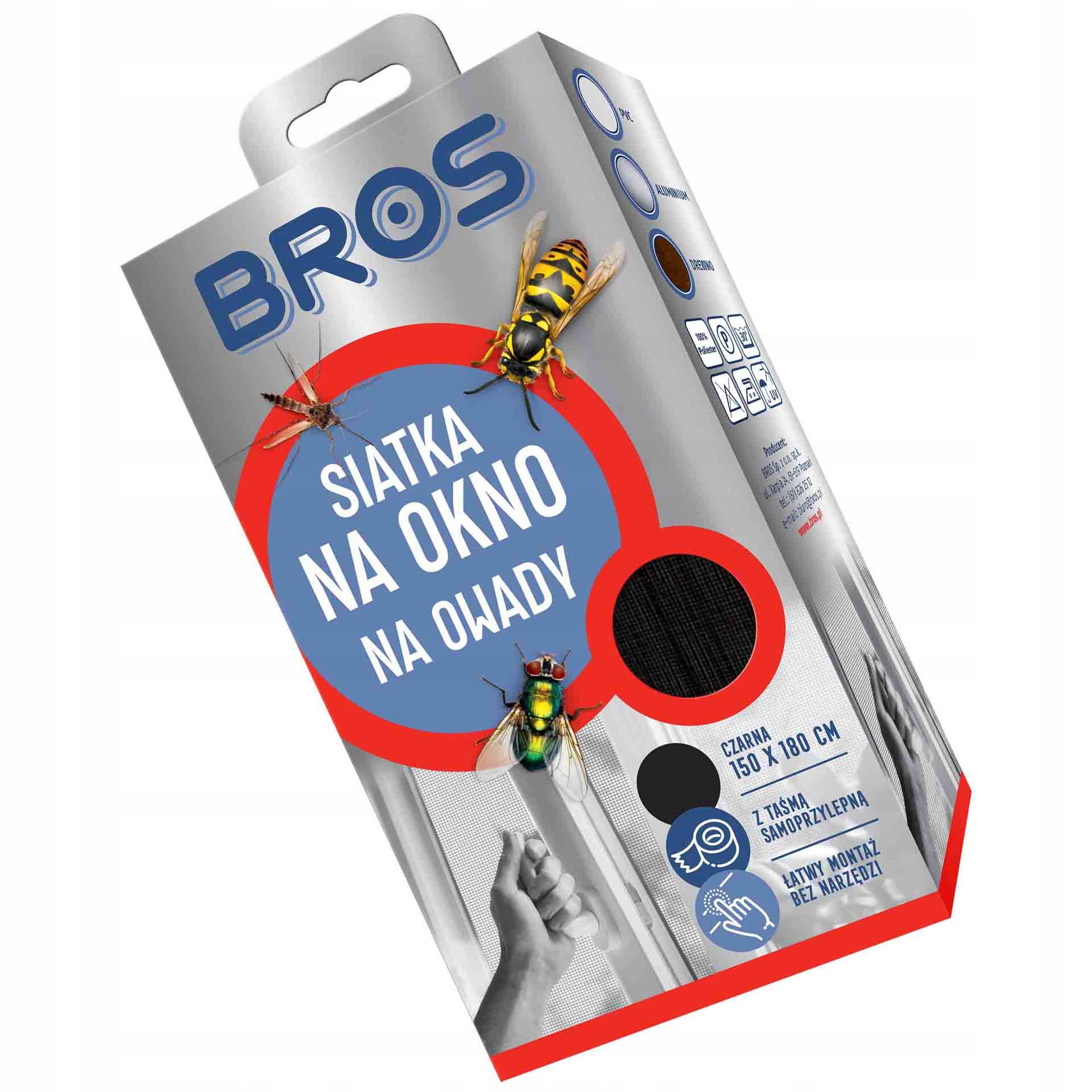 

Bros Siatka Na Okno 150X180 Czarna