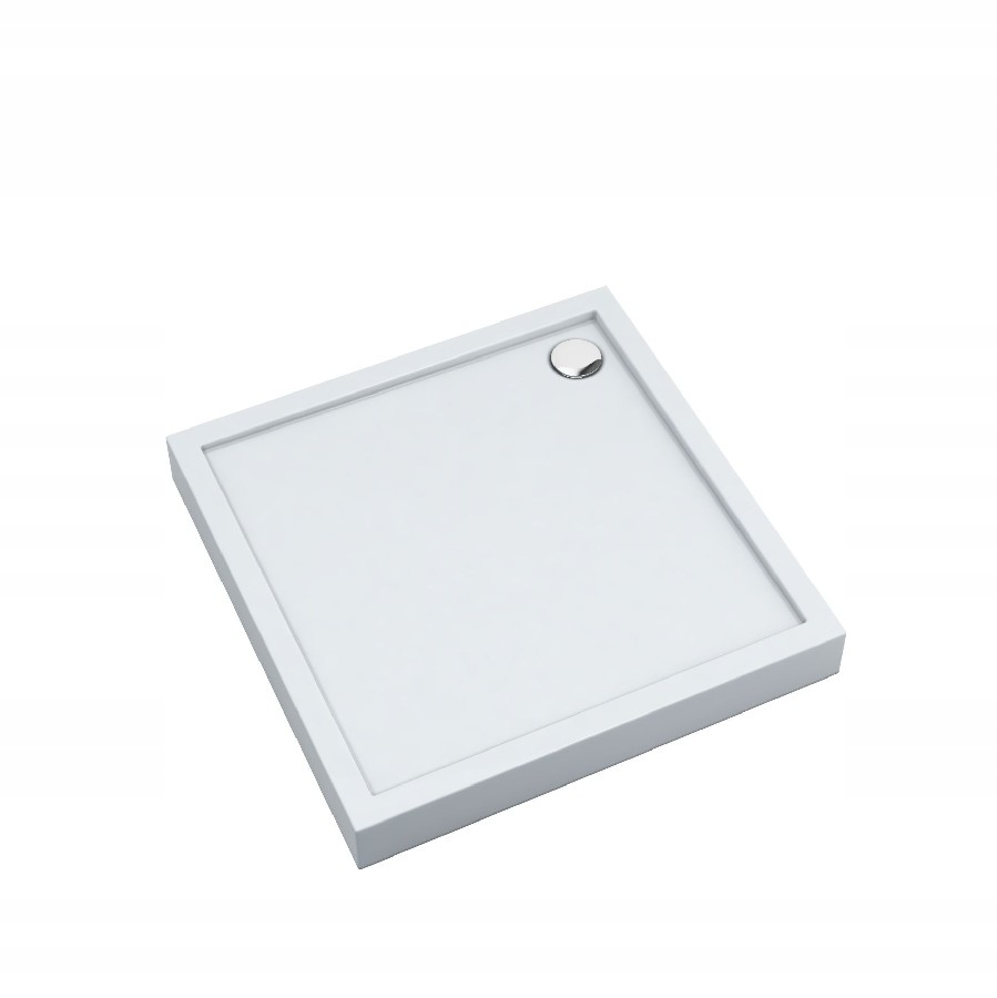 Brodzik akrylowy Competia Stabilsound 100x100x14 cm Biały Schedpol 30162