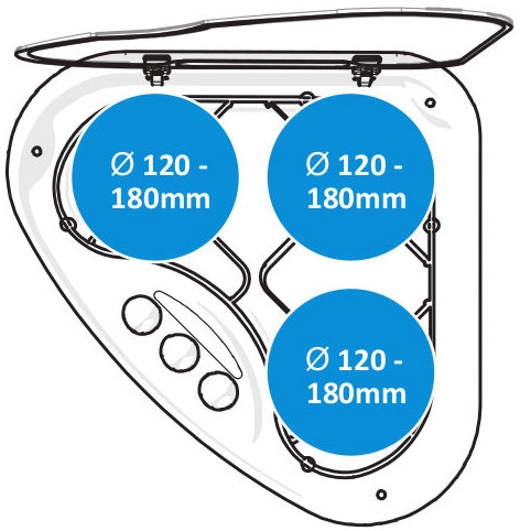 KUCHENKA GAZOWA DO ZABUDOWY KAMPER THETFORD 12 V Part number SHB 33011