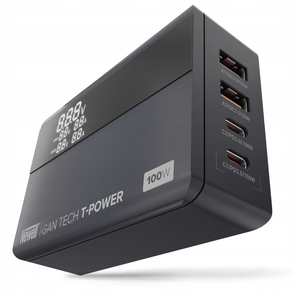 

Ładowarka sieciowa Newell GaN Tech T-power 100 W