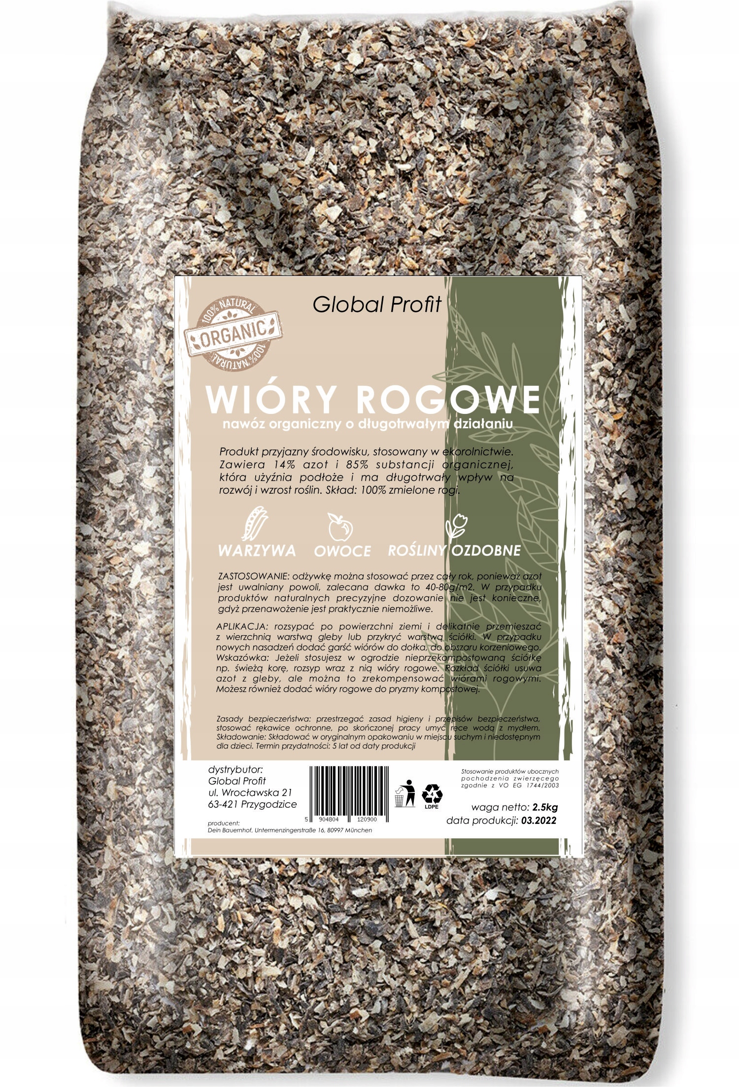 

Nawóz z rogów i kopyt bydlęcych Eco wióry