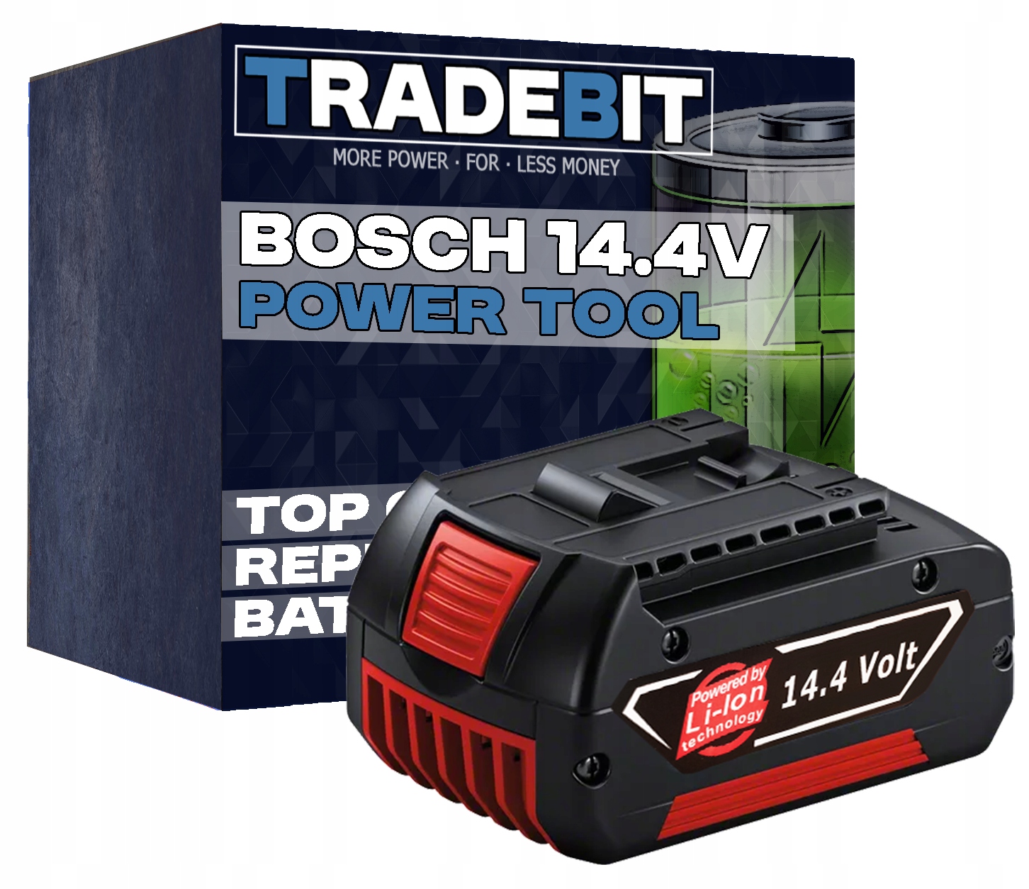 Akumulátor pro elektrické nářadí Bosch 14,4V PowerTool 57,6Wh 4,0Ah Li-ion
