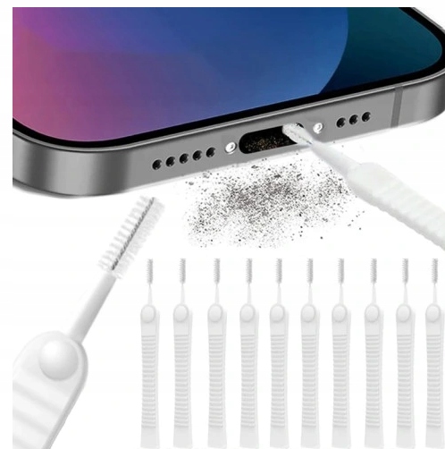 10 X Čistička Pro Čištění Nabíjecího Vstupu Telefonu