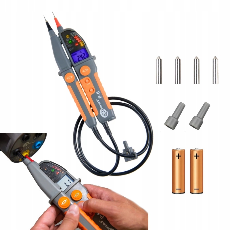 Sonel P-6 Tester Indikátor elektrického napätia dvojpólový 1000V Sada