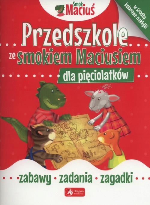 5 LAT Przedszkole ze Smokiem Maciusiem NAKLEJKI