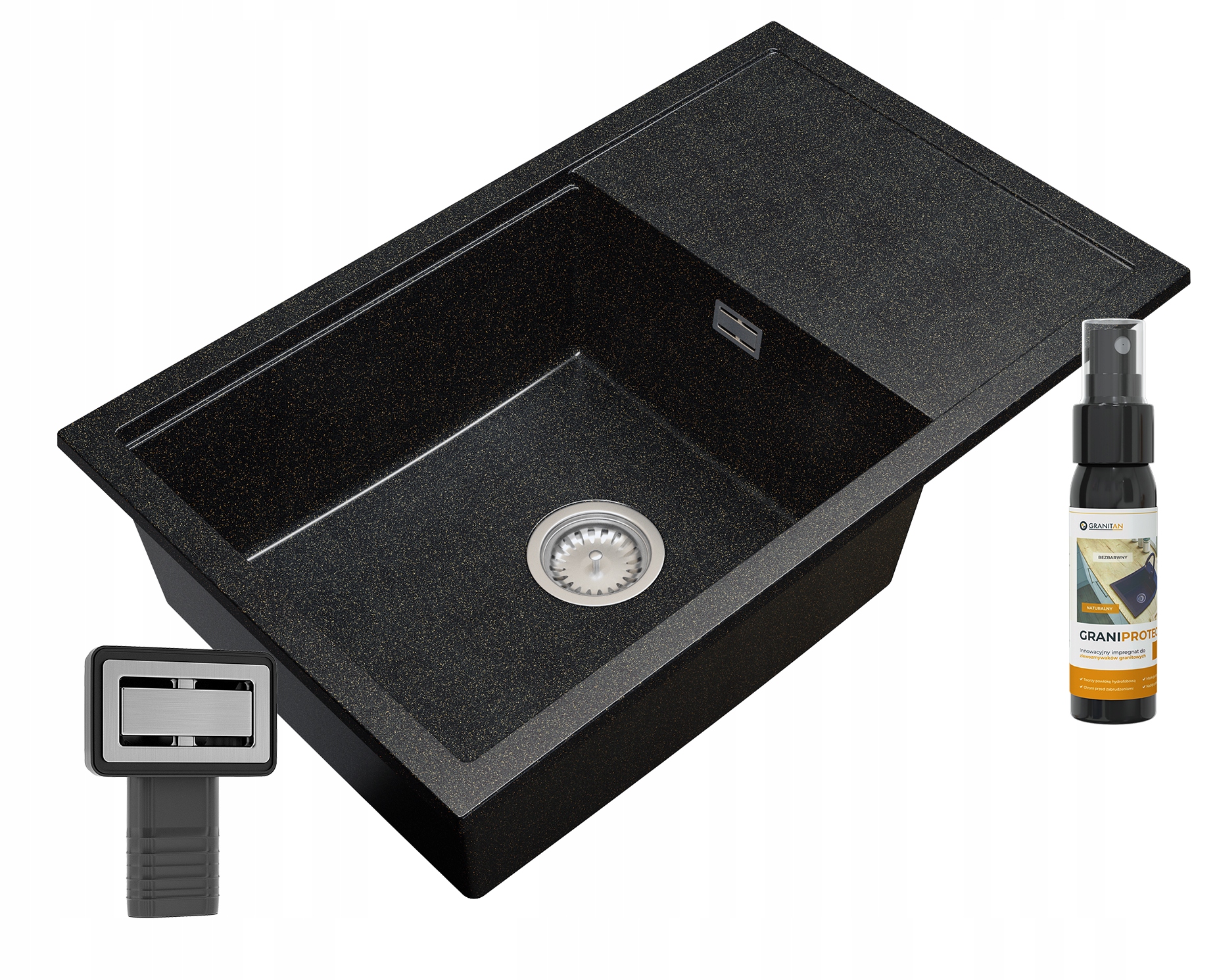 Granitový Drez S Odkvapkávačom 1 Komora Zlatý Roj