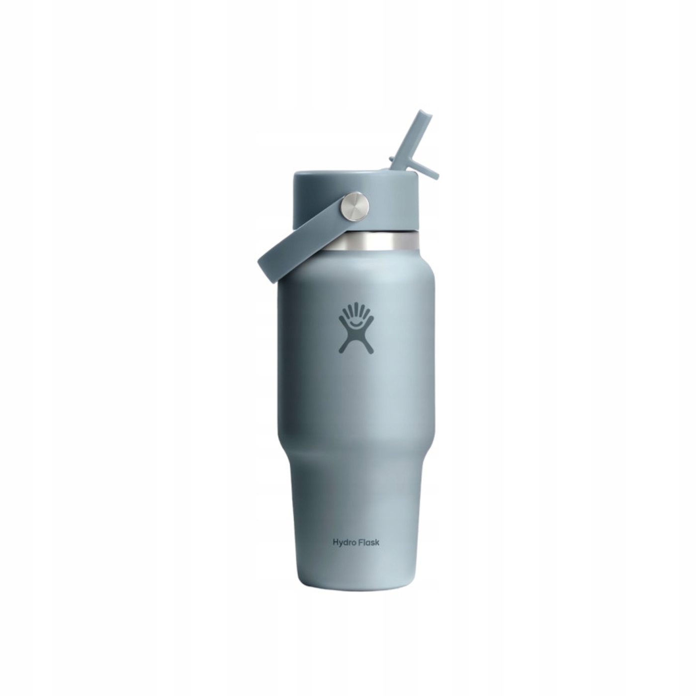 Cestovní láhev na vodu Hydro Flask Wide Mouth Flex Straw Cap Shale Gray