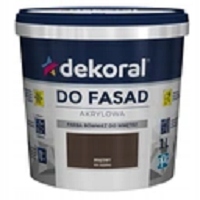 Dekoral farba zewnętrzna brąz 5L
