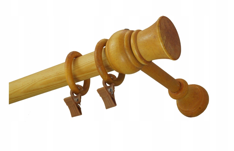 

Karnisz drewniany fi 28 3,3 m pojedynczy 330 cm