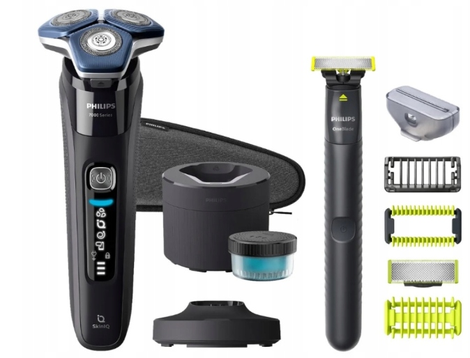 Philips Holicí Strojek Series 7000 SkinIQ OneBlade Sada čisticí stanice